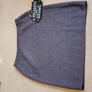 Geoffrey Beene Sport Sweater Skirt XL Gray